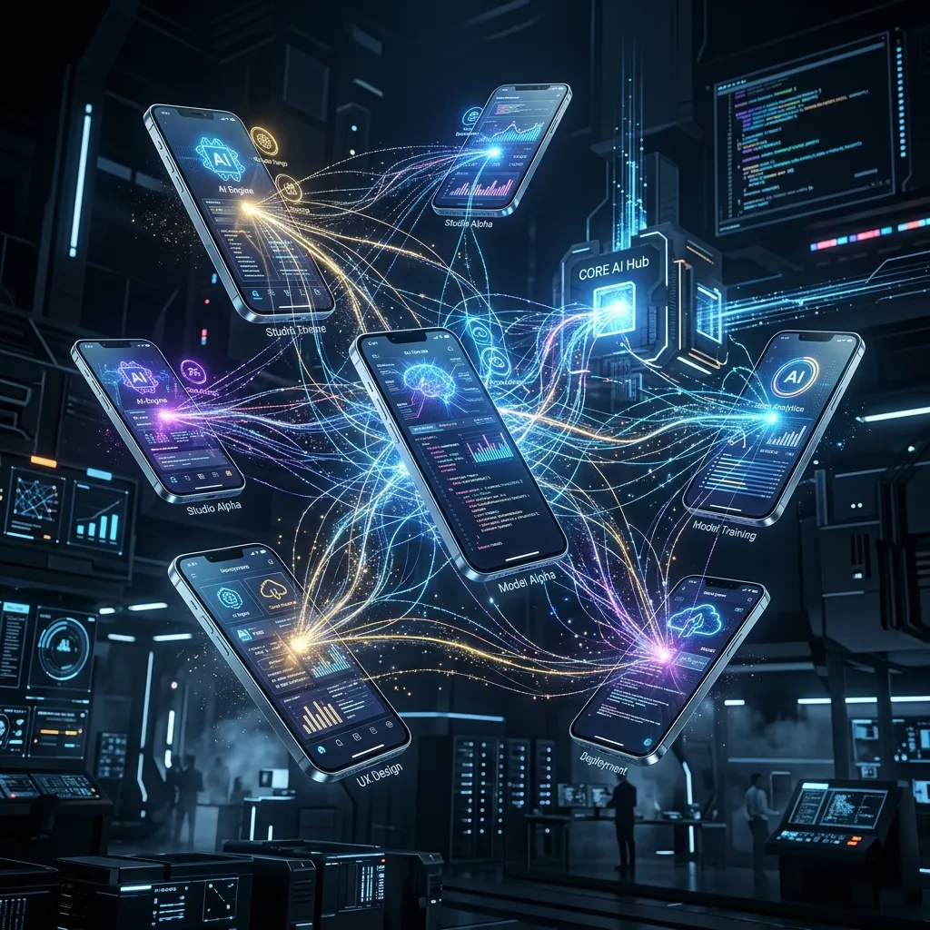 Abstract AI Tech Illustration